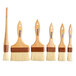 A set of five Carlisle Sparta boar bristle brushes with wooden handles.