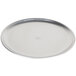 An American Metalcraft aluminum coupe pizza pan with a clear plastic lid.