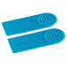 Two blue plastic Ateco baking / icing spatulas.