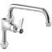 A silver Waterloo pre-rinse add-on faucet with a chrome handle and spout.