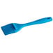 An Ateco blue plastic pastry brush with a flat silicone bristle head and a long handle.