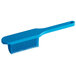 A blue silicone pastry brush with a long handle.