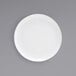 A Front of the House Harmony bright white porcelain plate.