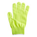 A neon yellow Mercer Culinary Millennia Cut-Resistant glove.