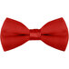 A red Henry Segal clip-on bow tie.