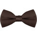 A brown Henry Segal clip-on bow tie.