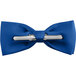 A Henry Segal royal blue poly-satin clip-on bow tie.