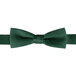 A Henry Segal hunter green poly-satin bow tie with an adjustable band.