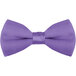 A purple Henry Segal clip-on bow tie.