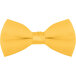 A close-up of a yellow bow tie.