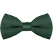 A Hunter Green Henry Segal clip-on bow tie.