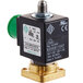 A black and green Estella Caffe solenoid valve with a green circle on the black top.