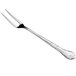 A Vollrath stainless steel serving fork with an embossed silver handle.