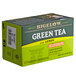 A green box of Bigelow Green Tea with Lemon Decaffeinated Tea Bags with white and black text.