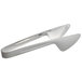 A pair of Vollrath silverplated stainless steel pastry tongs with a mirror finish.