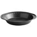 A black round pan with a round edge.