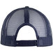A navy 5-panel cap with mesh back.