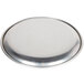 An American Metalcraft aluminum pizza pan with a circular rim on a white background.