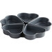 A Fox Run heart shaped cake pan with 5 molds.