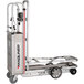 A silver Magliner CooLift hand truck with wheels and a handle.
