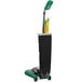 A Bissell Commercial ProShake bagged upright vacuum cleaner with a green handle.