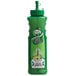 A green plastic bottle of Master of Mixes Single Pressed Lime Juice with a green lid.