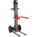 A large red and black Magliner LiftPlus industrial-use hand truck.