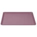 A purple rectangular Cambro dietary tray with a white border.