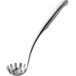 A Tablecraft stainless steel pasta grabber with a long handle.