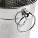 An American Metalcraft stainless steel wine bucket with a handle and ring.