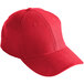A red Mercer Culinary baseball cap.