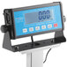 An AvaWeigh digital receiving bench scale with a tower display.