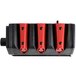 A black and red Edgecraft Chef's Choice knife sharpening module with red and black accents.