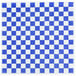Blue and white checkered deli wrap paper.