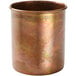 An American Metalcraft satin antique copper cup with a lid.