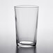 A 6 pack of Duralex clear glass tumblers on a white background.