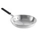A Vollrath Arkadia aluminum frying pan with a black silicone handle.