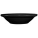 A black International Tableware stoneware bowl.