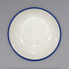 An International Tableware Danube stoneware bowl with white and blue bands.