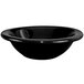 A black International Tableware stoneware bowl.