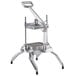 A silver stainless steel Choice Prep square lettuce chopper with a handle.