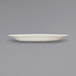 An ivory International Tableware Roma stoneware platter with a wide rim.