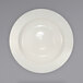 A white International Tableware Roma stoneware pasta bowl with a rolled edge.