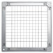 A metal frame with a 1/2" grid on it.