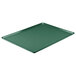 A green rectangular Cambro dietary tray.