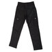 A pair of black Chef Revival cargo pants with side pockets and buttons.