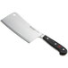 A Wusthof Classic cleaver with a black handle.
