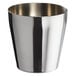 An American Metalcraft stainless steel cup with a silver rim.