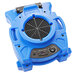 A blue plastic B-Air Ventlo-25 low profile air blower with a round fan.