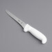 A Mercer Culinary Ultimate White® 6" Boning Knife with a white handle.